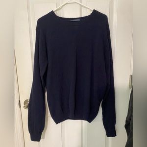 navy blue oversized brandy melville sweater